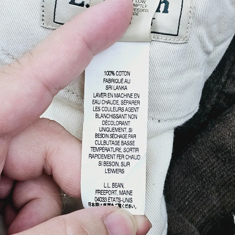 L.L.Bean Corduroy Pants Mens 40W‎ 29L Brown Standard Fit Preppy Academia Ivy